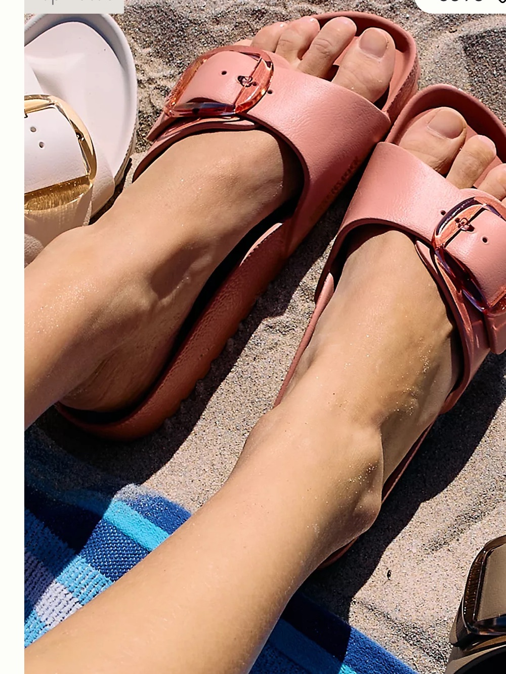 birkenstock madrid big buckle eva sandals pink/ clay color size 41 - Picture 4 of 4